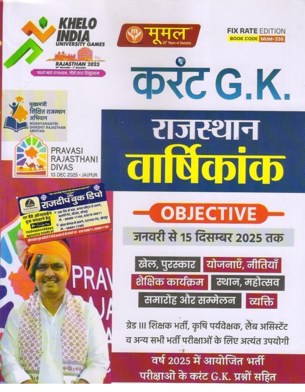 MOOMAL CURRENT GK RAJ. CURRENT OBJECTIVE