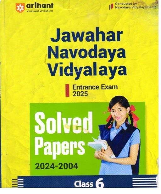 NAVODAYA CLASS-6 ENGLISH MEDIUM SOLVED PAPER (2025)